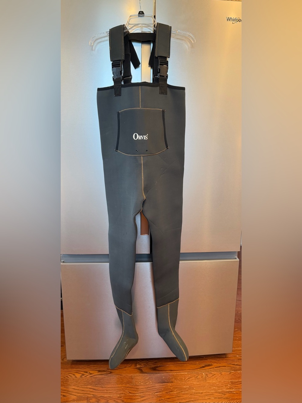 Orvis neoprene waders size XS in green